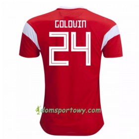 Koszulka Rosja Golovin 24 Domowe Koszulki Piłkarskie Mistrzostwa Świata 2018